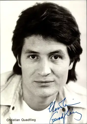 Ak Schauspieler Christian Quadflied, Portrait, Autogramm