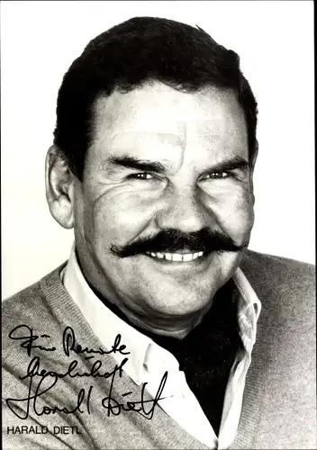 Ak Schauspieler Harald Dietl, Portrait, Autogramm