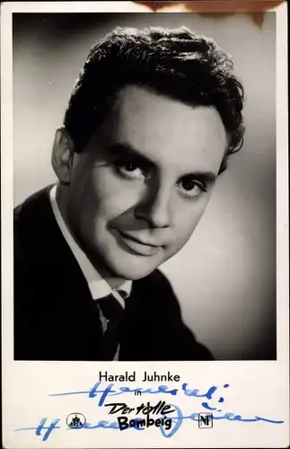 Ak Schauspieler Harald Juhnke, Portrait, Autogramm