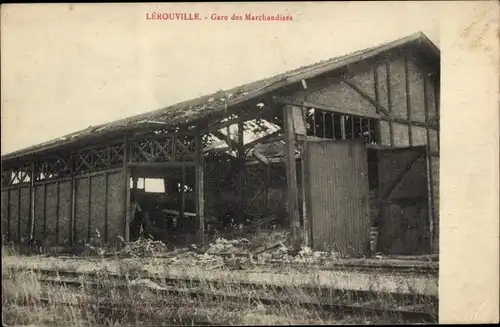 Ak Lérouville Lorraine Meuse, Güterbahnhof