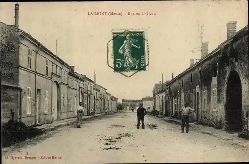Ak Laimont Lothringen Meuse, Rue du Chateau