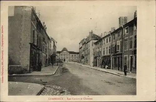 Ak Commercy Lorraine Meuse, Rue Carnot, Chateau