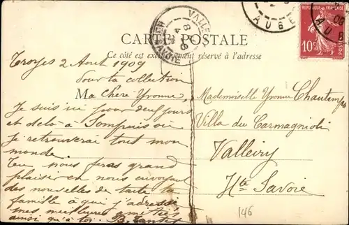 Ak Troyes Aube, Rue Champeaux