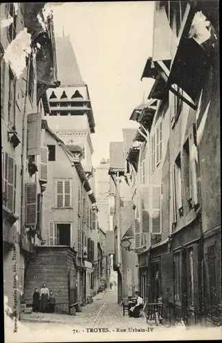 Ak Troyes Aube, Rue Urbain IV
