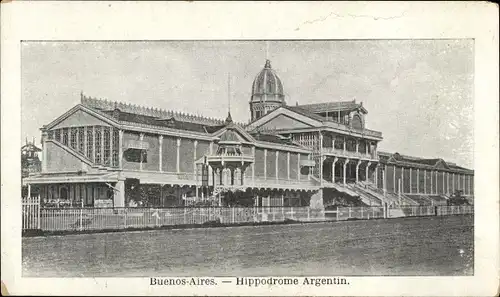 Argentinischer AK Buenos Aires, Argentinisches Hippodrom, Pferderennsportarena