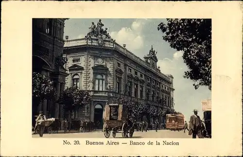 Ak Buenos Aires, Argentinien, Banco de la Nacion