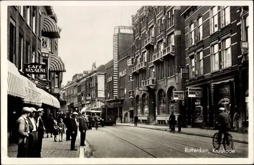 Ak Rotterdam Südholland Niederlande, Kruiskade