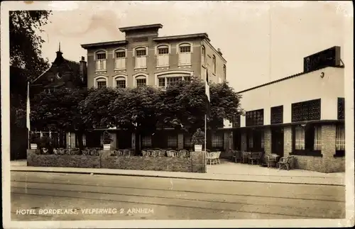 Ak Arnhem Gelderland Niederlande, Velperweg 2, Hotel Bordelaise