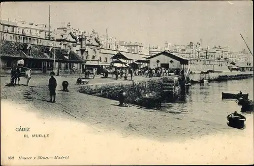 Ak Cádiz Andalusien, El Muelle