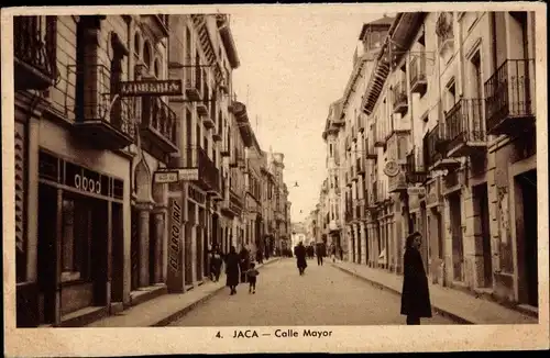 Ak Jaca Aragonien, Calle Mayor