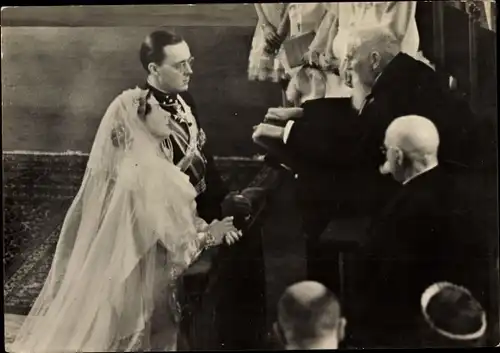 Ak Juliana der Niederlande, Prinz Bernhard der Niederlande, Hochzeit 1937