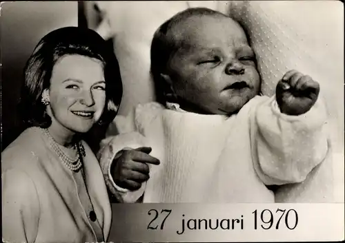 Ak Prinz Carlos Xavier Bernardo, 27 Januar 1970, Prinzessin Irene der Niederlande