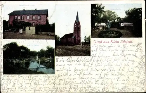 Ak Klein Süstedt Uelzen in Niedersachsen, Kirche, Gasthaus