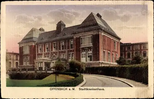 Ak Offenbach am Main Hessen, Stadtkrankenhaus