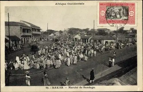 Ak Dakar Senegal, Afrique Occidentale, Marché de Sandage