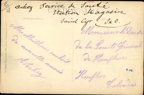 Ak Saint Cyr Yvelines, Route Nationale, La Poste