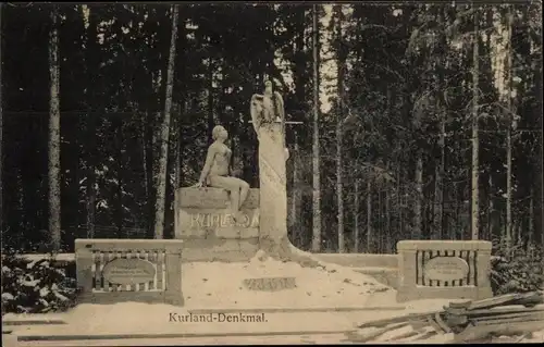Ak Kurzeme Riga Lettland, Kurland Denkmal