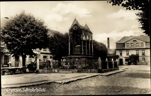 Ak Gransee in Brandenburg, Schinkelplatz