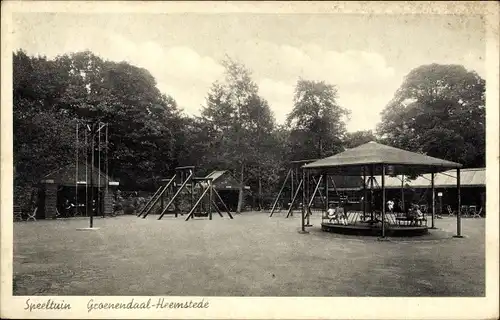 Ak Heemstede Nordholland, Groenendaal, Speeltuin