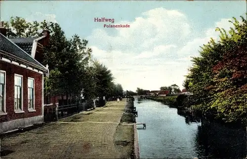 Ak Halfweg Haarlemmermeer Nordholland, Polanenkade