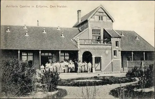 Ak Den Helder Nordholland Niederlande, Artillerie Cantine en Erfprins