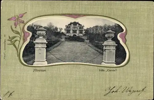 Passepartout Ak Hilversum Nordholland Niederlande, Villa Corvin