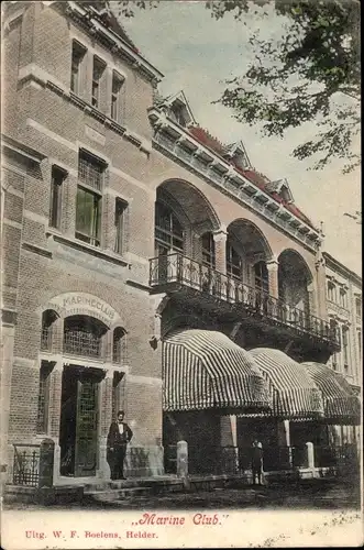 Ak Den Helder Nordholland Niederlande, Marine Club