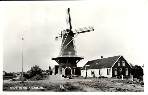 Ak Nieuwkuyk Nordbrabant Niederlande, Windmühle