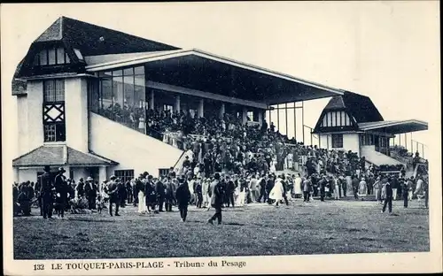 Ak Le Touquet Paris Plage Pas de Calais, Tribune du Pesage