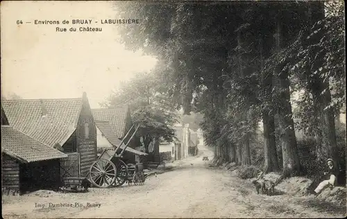 Ak Bruay la Buissière Pas de Calais, Rue du Chateau