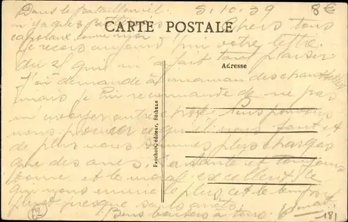 Ak Lillers Pas de Calais, Le Boulevard de paris et la nouvelle Ecole Primaire Superieure