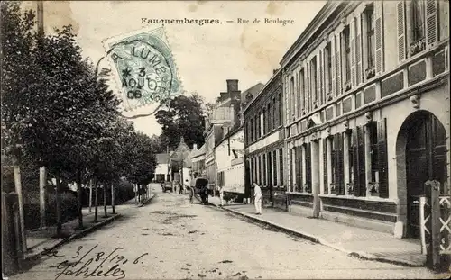 Ak Fauquembergues Pas de Calais, Rue de Boulogne