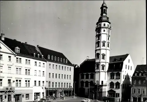 Foto Gera in Thüringen, Rathaus, Markt, Geschäfte