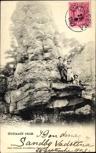Ak Gotland Schweden, Gotlands rauk