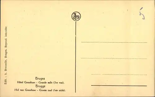 Ak Brügge Brügge Flandern Westflandern