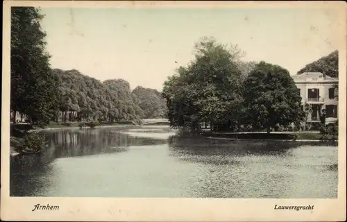 Ak Arnhem Gelderland Niederlande, Lauwersgracht