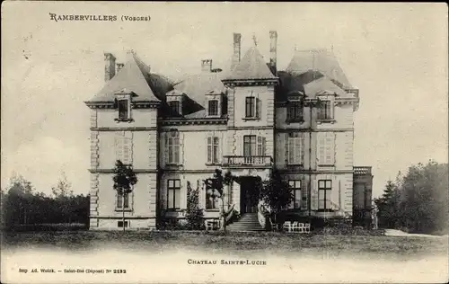 Ak Rambervillers Vosges, Chateau Sainte Lucie