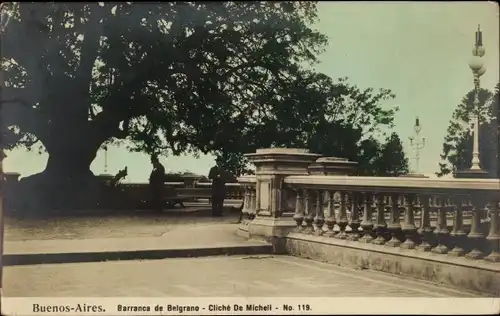 Ak Buenos Aires Argentinien, Barranca de Belgrano, Cliche De Micheli