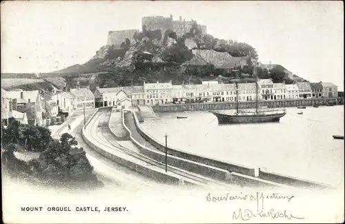 Ak Gorey Saint Martin Jersey Kanalinseln, Mont Orgueil Castle