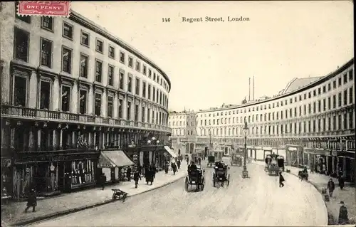 Ak London City England, Regent Street