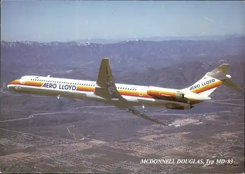 Ak Deutsches Passagierflugzeug, Aero Lloyd, McDonnell Douglas MD 83