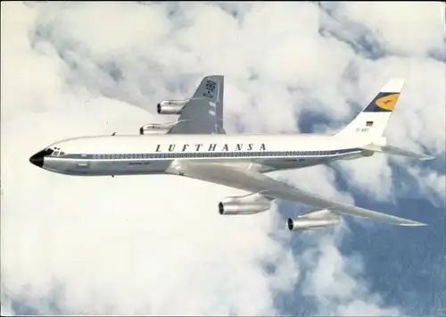 Ak Passagierflugzeug Boeing Jet 707, Lufthansa