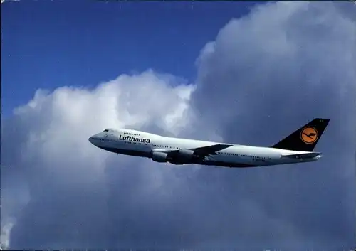 Ak Deutsches Passagierflugzeug, Lufthansa, Boeing 747-200