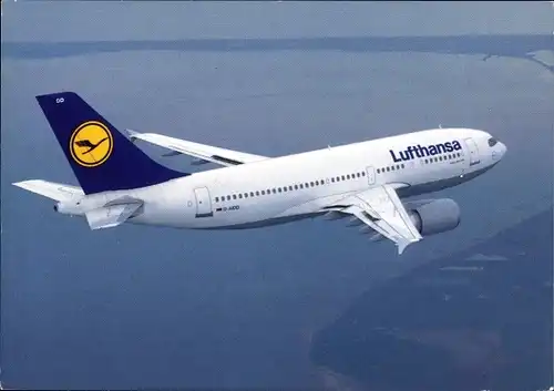 Ak Deutsches Passagierflugzeug, Lufthansa, Airbus A310-300