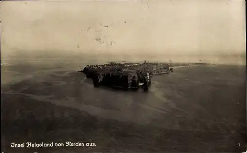 Ak Helgoland, von Norden aus