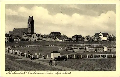 Ak Cuxhaven, Sportbad, Ortsansicht, Kirche