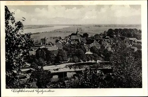 Ak Hitzacker an der Elbe, Panorama vom Ort