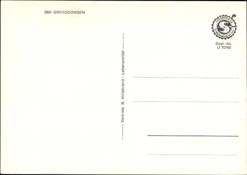 Ak Groß Düngen Großdüngen Bad Salzdetfurth in Niedersachsen, Ortsansicht, Kirche, Gebäude