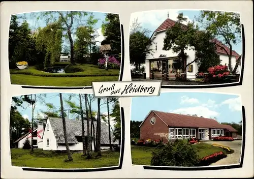 Ak Heidberg Lilienthal Niedersachsen, Garten, Häuser