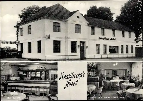 Ak Goldenstedt in Oldenburg, Straßburgs Hotel, Restaurant, Speise- und Gesellschaftsraum